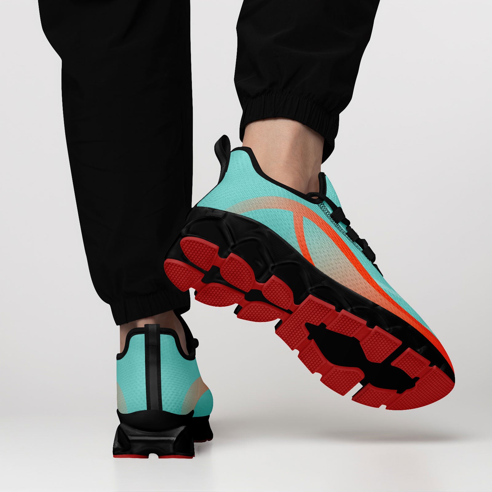 Custom Orange Blue Maxsoul Shoes Personalized Sneaker FN003XD-D020391-21