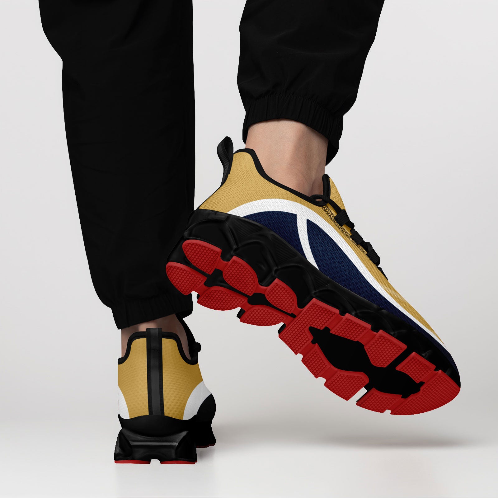 Custom Blue Yellow Maxsoul Shoes Personalized Sneaker FN003XD-D020391-12