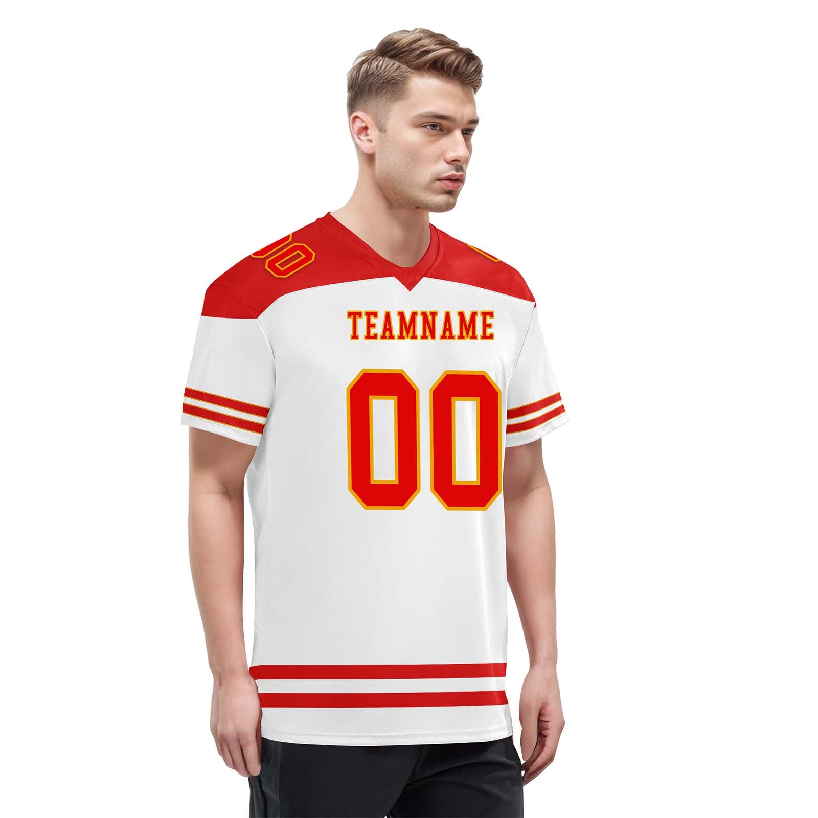 Custom Kansas City Personalized Authentic Football Jersey FBJ02-E0607-16