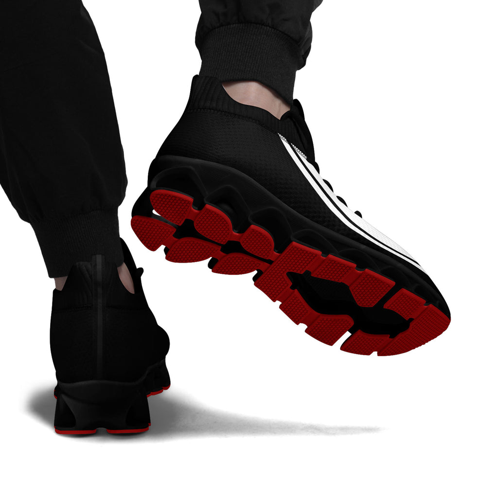 Custom Black White Maxsoul Shoes Personalized Sneaker FN030XD-D020388-8