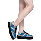 Custom Blue Gray Detroit Shoes Personalized Sneaker FN032-D020389-11