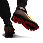 Custom Brown Yellow Maxsoul Shoes Personalized Sneaker FN030XD-D020388-14