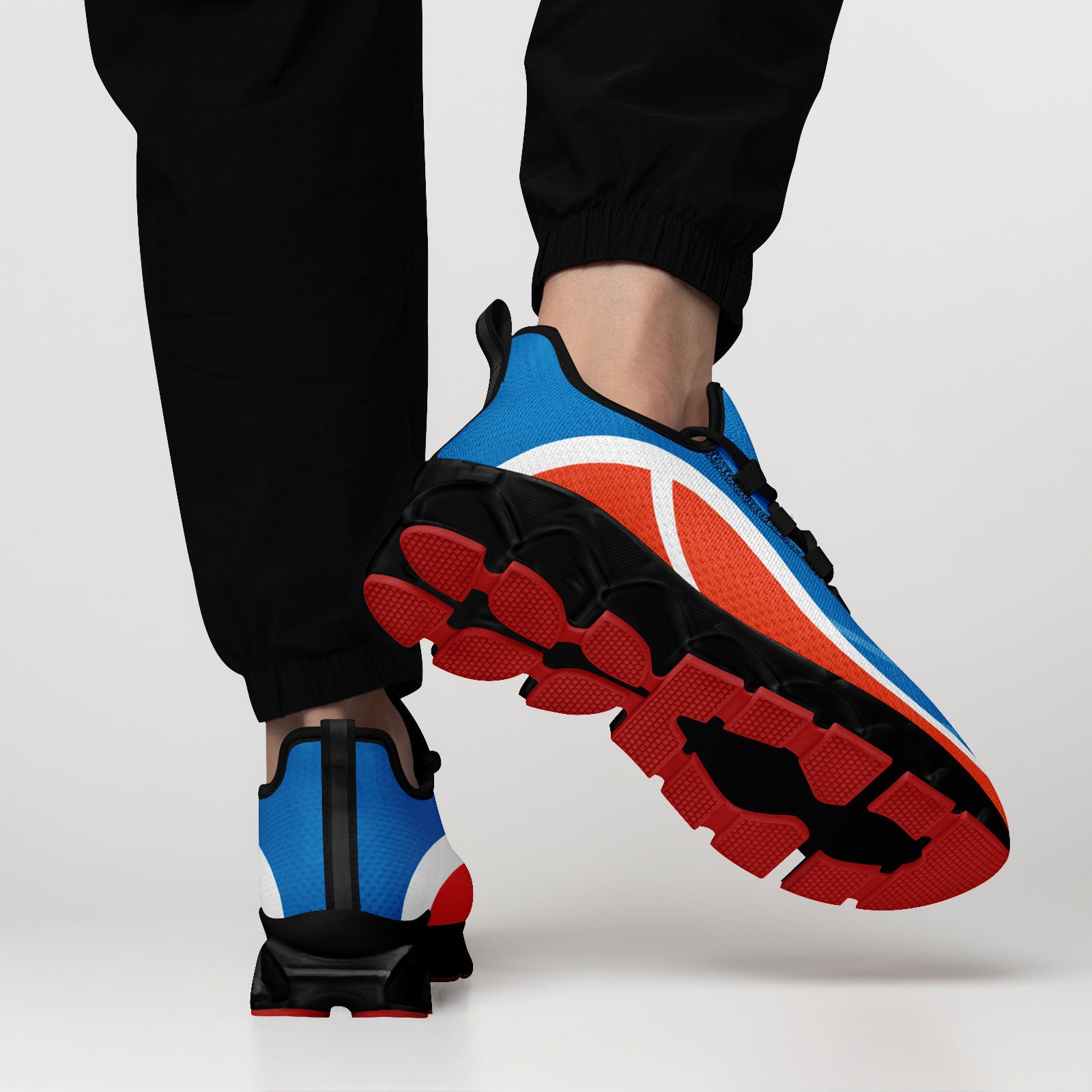 Custom Blue Orange Maxsoul Shoes Personalized Sneaker FN003XD-D020391-6