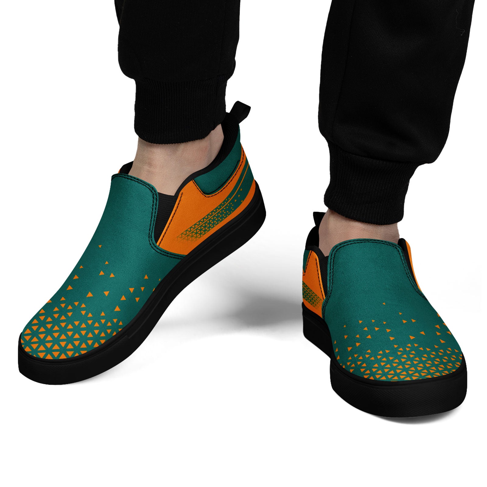 Custom Canvas Sneakers Personalized Slip On Shoes FN071-E023042-6