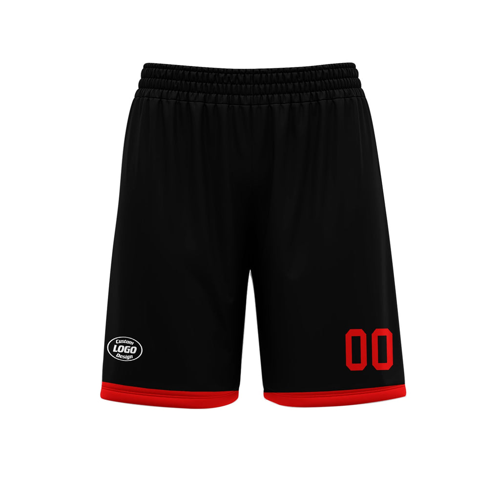 Custom Black Red Soccer Sets Jersey Personalized SCJ101-D020131-2