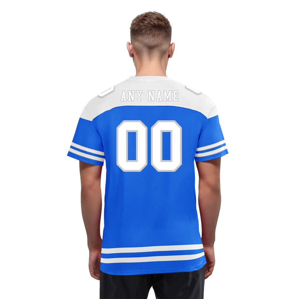 Custom Detroit Personalized Authentic Football Jersey FBJ02-E0607-24