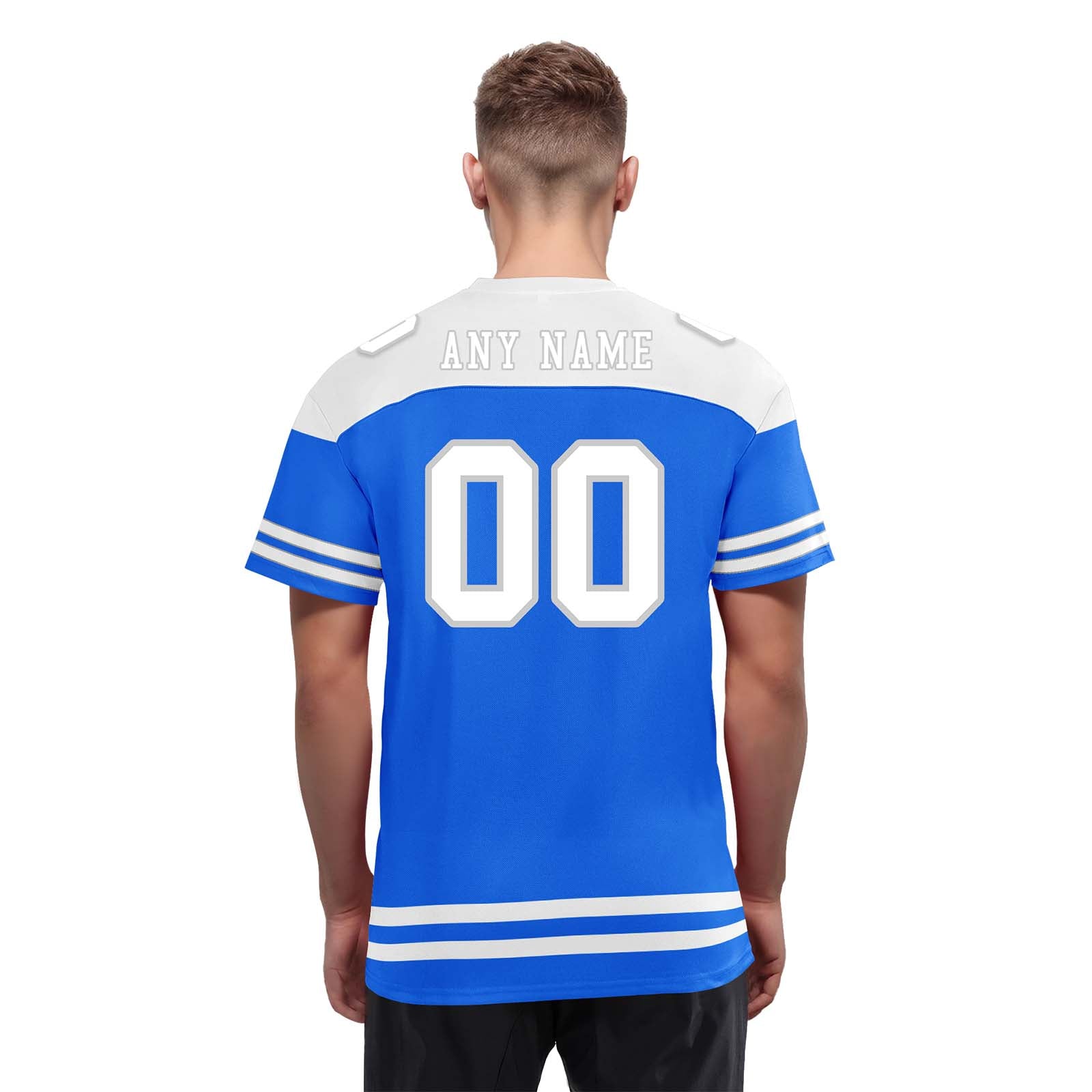 Custom Detroit Personalized Authentic Football Jersey FBJ02-E0607-24