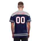 Custom New England Personalized Authentic Football Jersey FBJ02-E0607-3