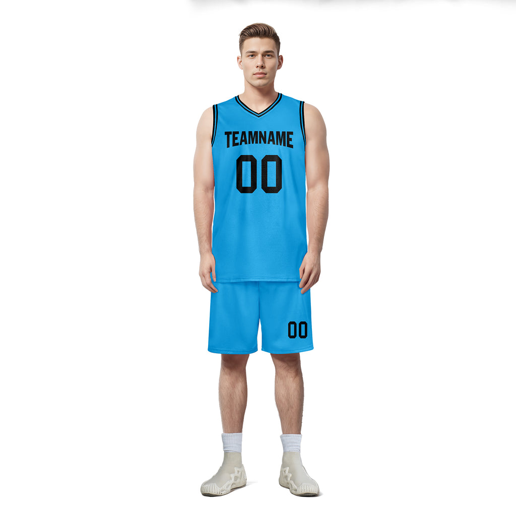 Custom Light Blue City Edition Personalized Sports Uniform Authentic Basketball Jersey BBJ01-D06101-13