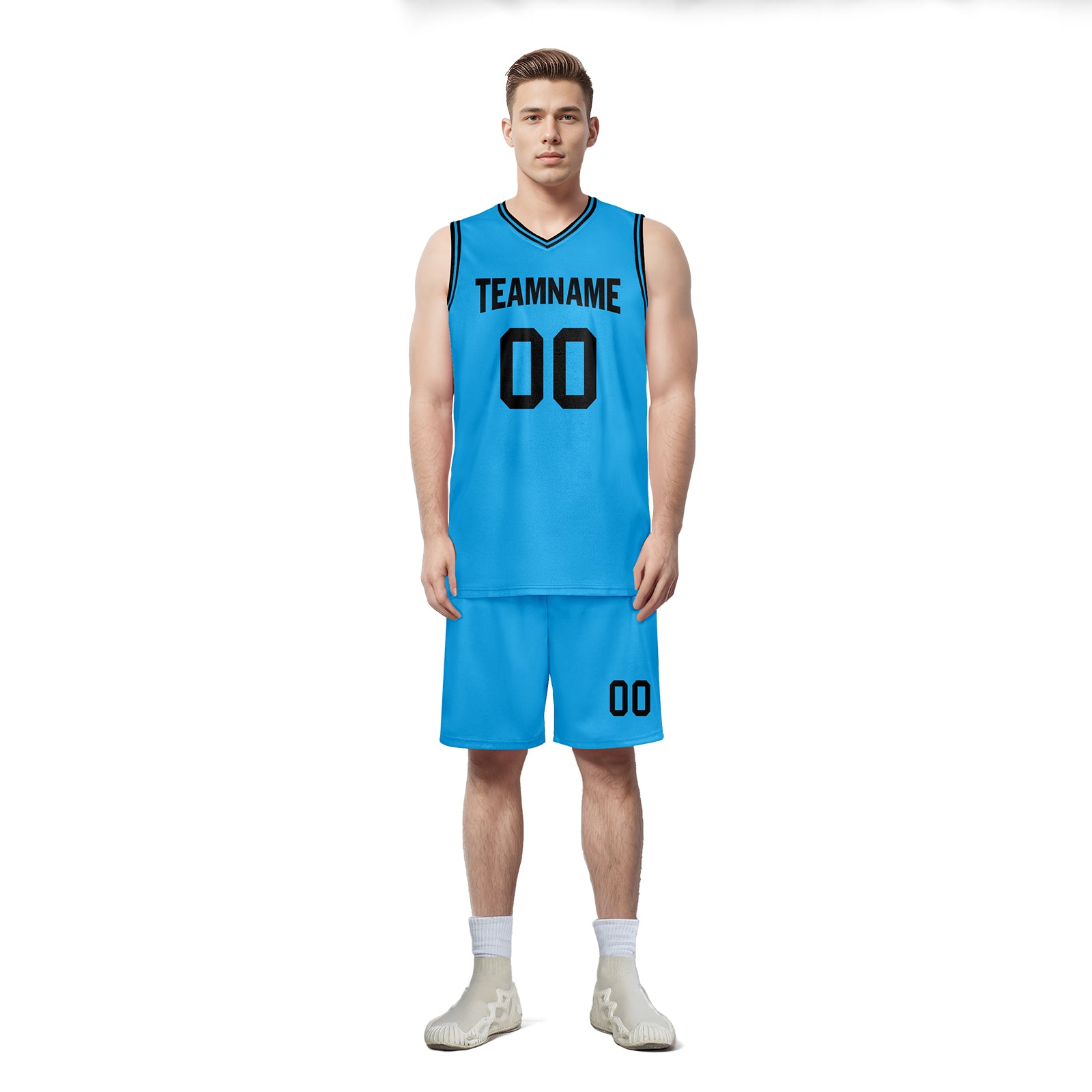 Custom Light Blue City Edition Personalized Sports Uniform Authentic Basketball Jersey BBJ01-D06101-13