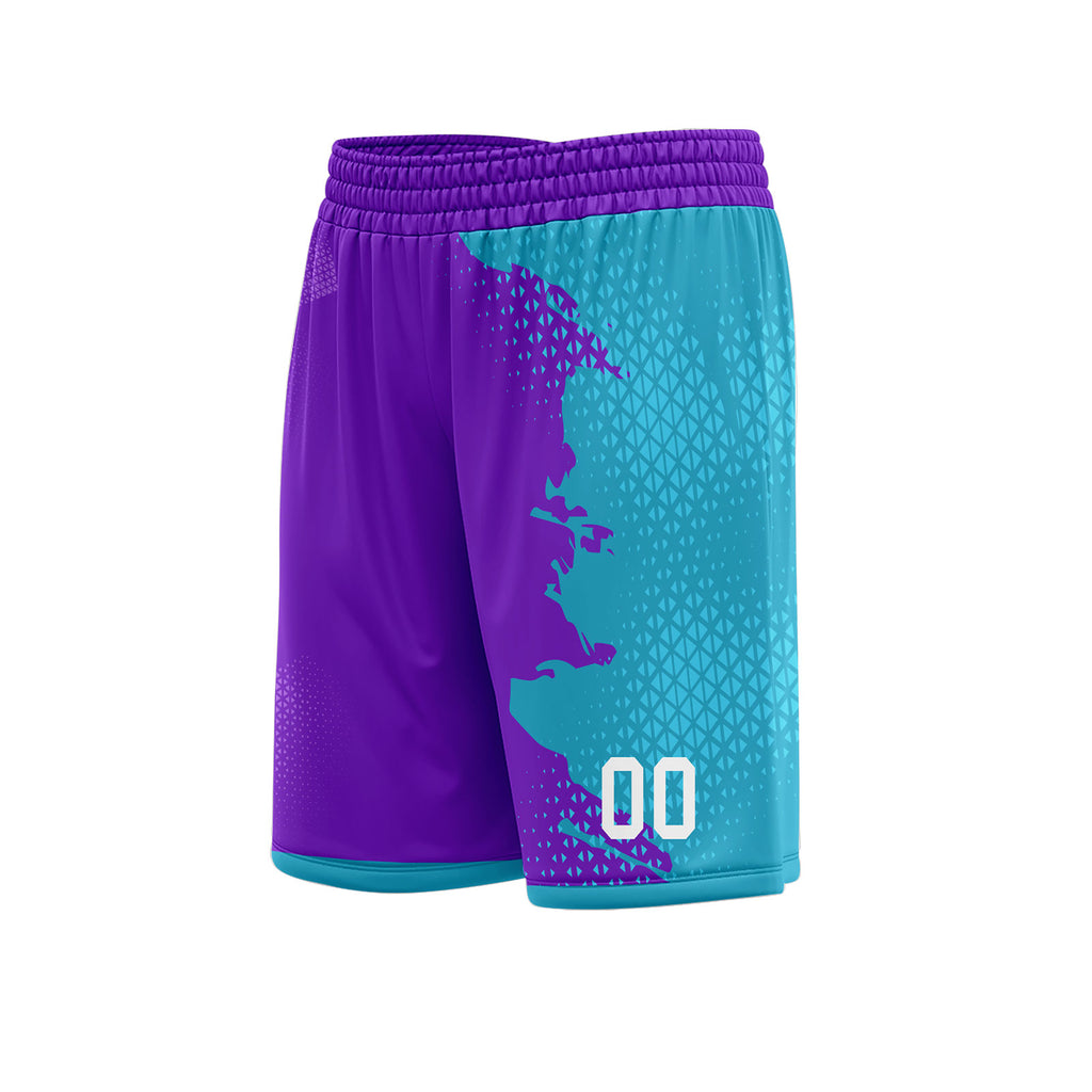 Custom Blue Purple Soccer Sets Jersey Personalized SCJ101-D020210-8