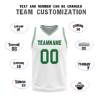 Custom Green White Classic Style Reversible Basketball Uniform Personalized Ordinary BBJR-D017001