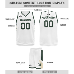 Custom White Green Classic Style Sports Uniform Basketball Jersey BBJ01-bd0a70a0