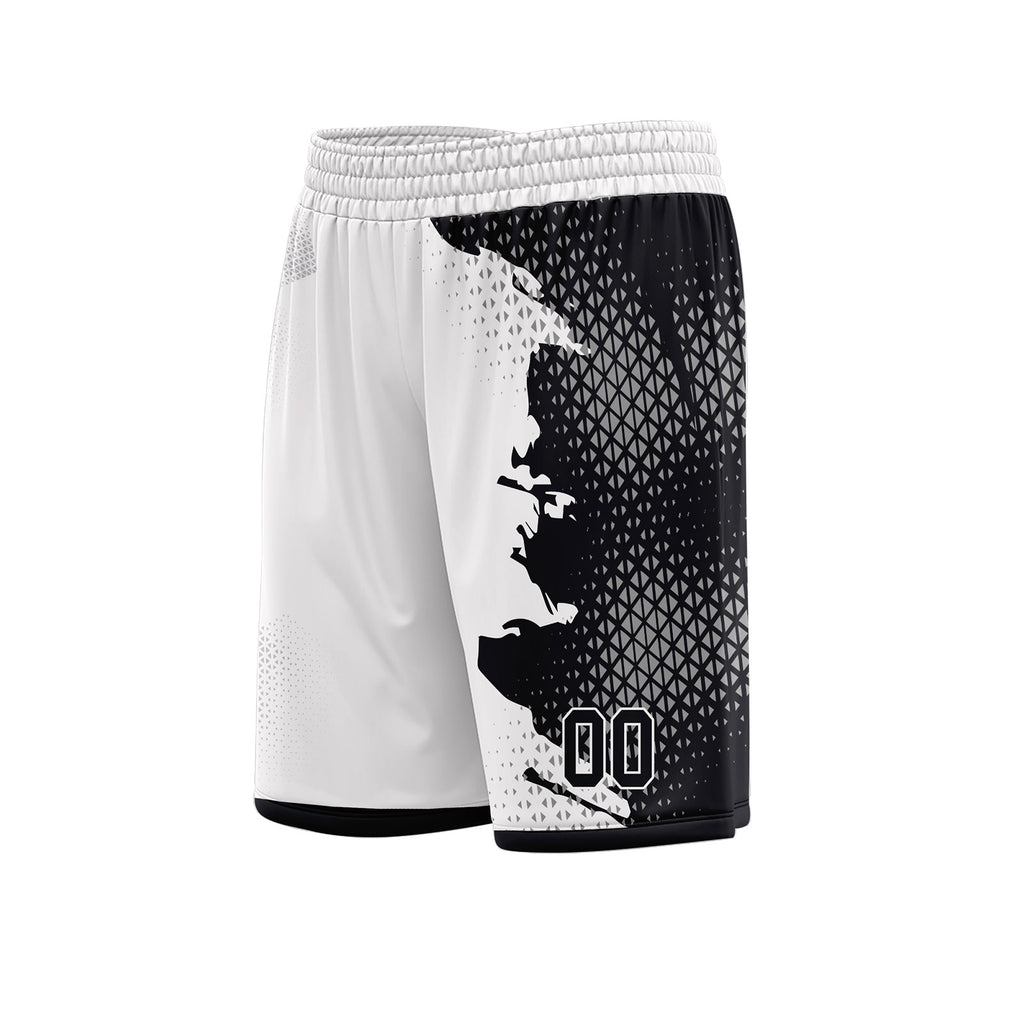 Custom Black White Soccer Sets Jersey Personalized SCJ101-D020210-2