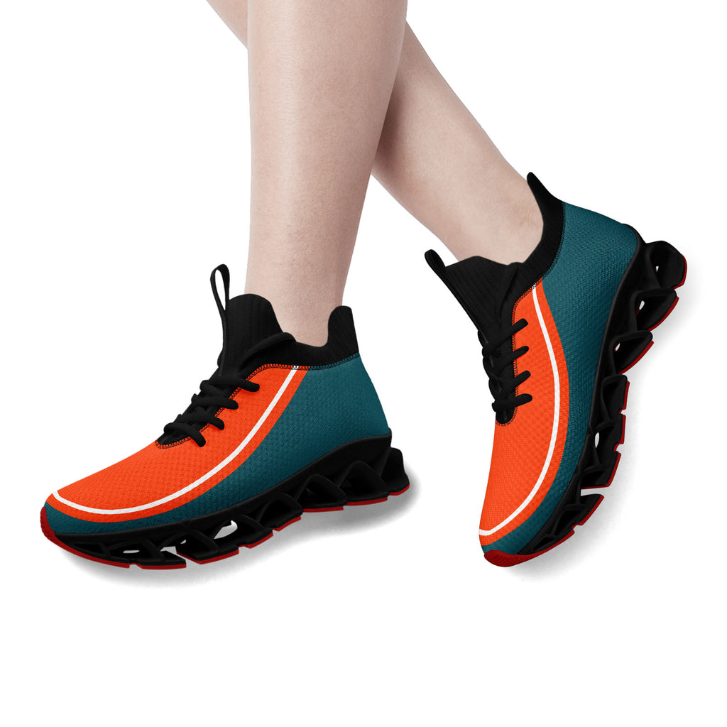 Custom Green Orange Maxsoul Shoes Personalized Sneaker FN030XD-D020388-6
