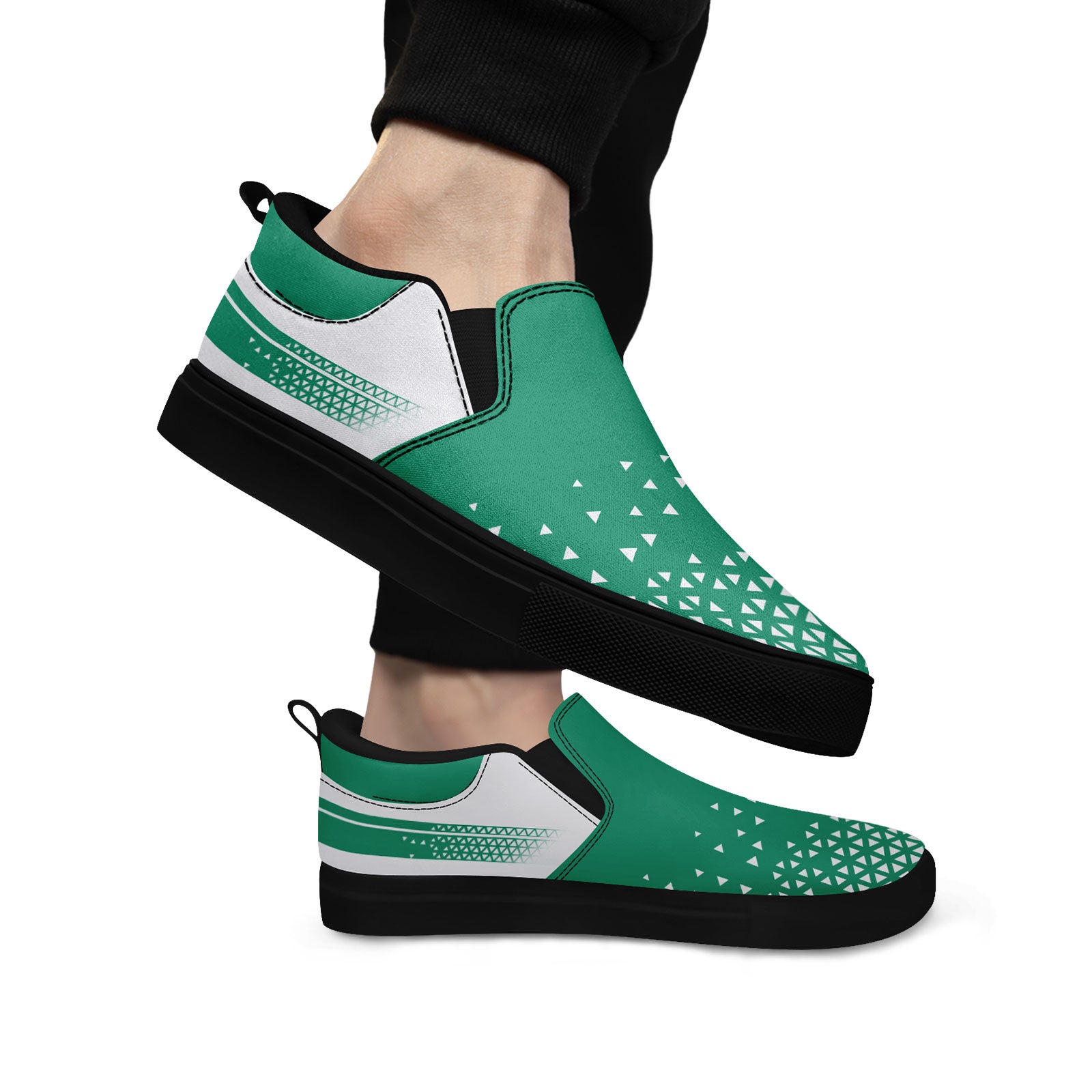 Custom Canvas Sneakers Personalized Slip On Shoes FN071-E023042-10