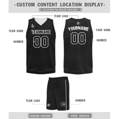 Custom Black Classic Style Sports Uniform Basketball Jersey BBJ01-bd0a7007