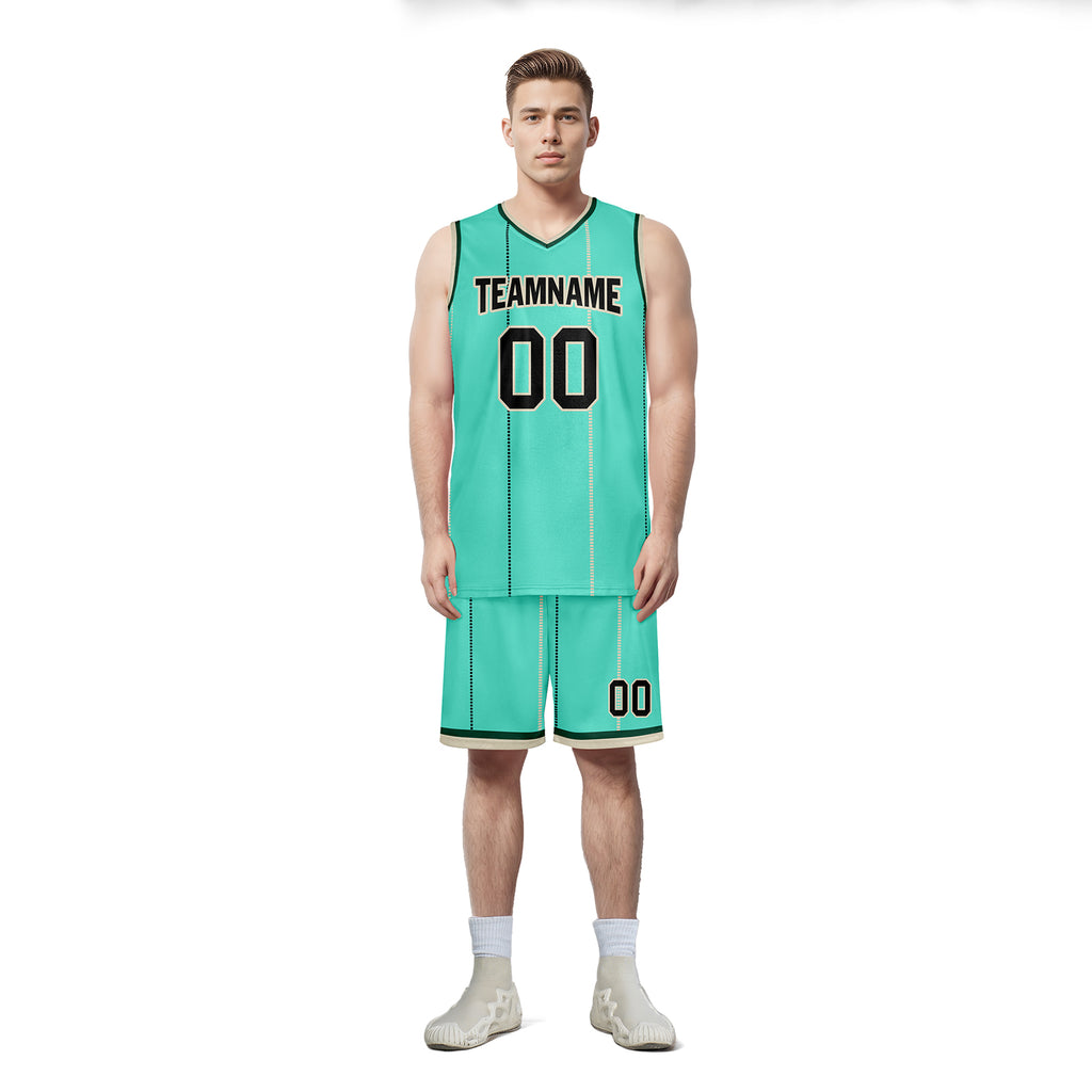Custom Mint Green Black City Edition Personalized Sports Uniform Authentic Basketball Jersey BBJ01-D06101-4