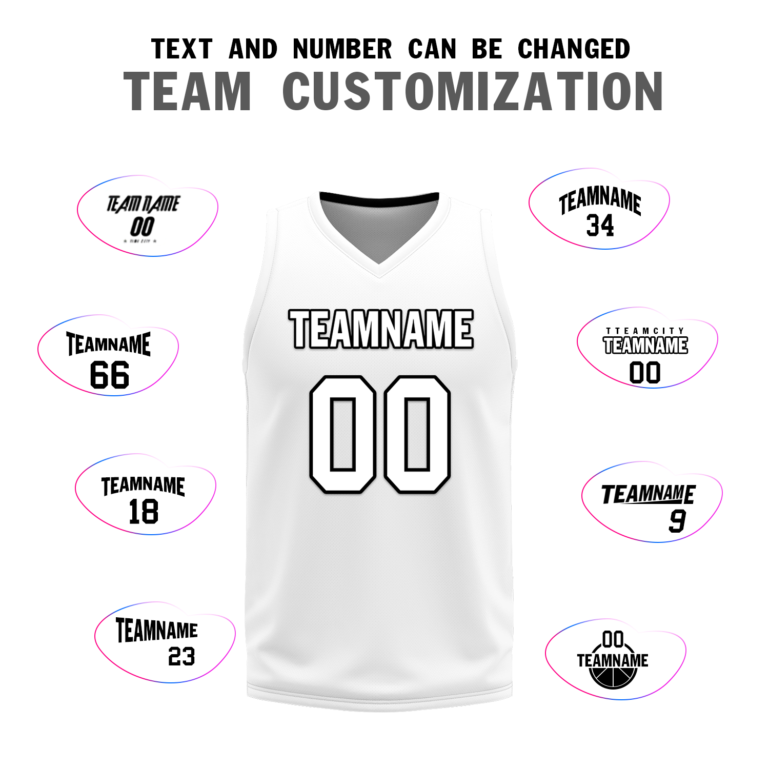 Custom Black White Classic Style Reversible Basketball Uniform Personalized Ordinary BBJR-D017007