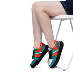 Custom Green Orange Miami Shoes Personalized Sneaker FN032-D020389-24