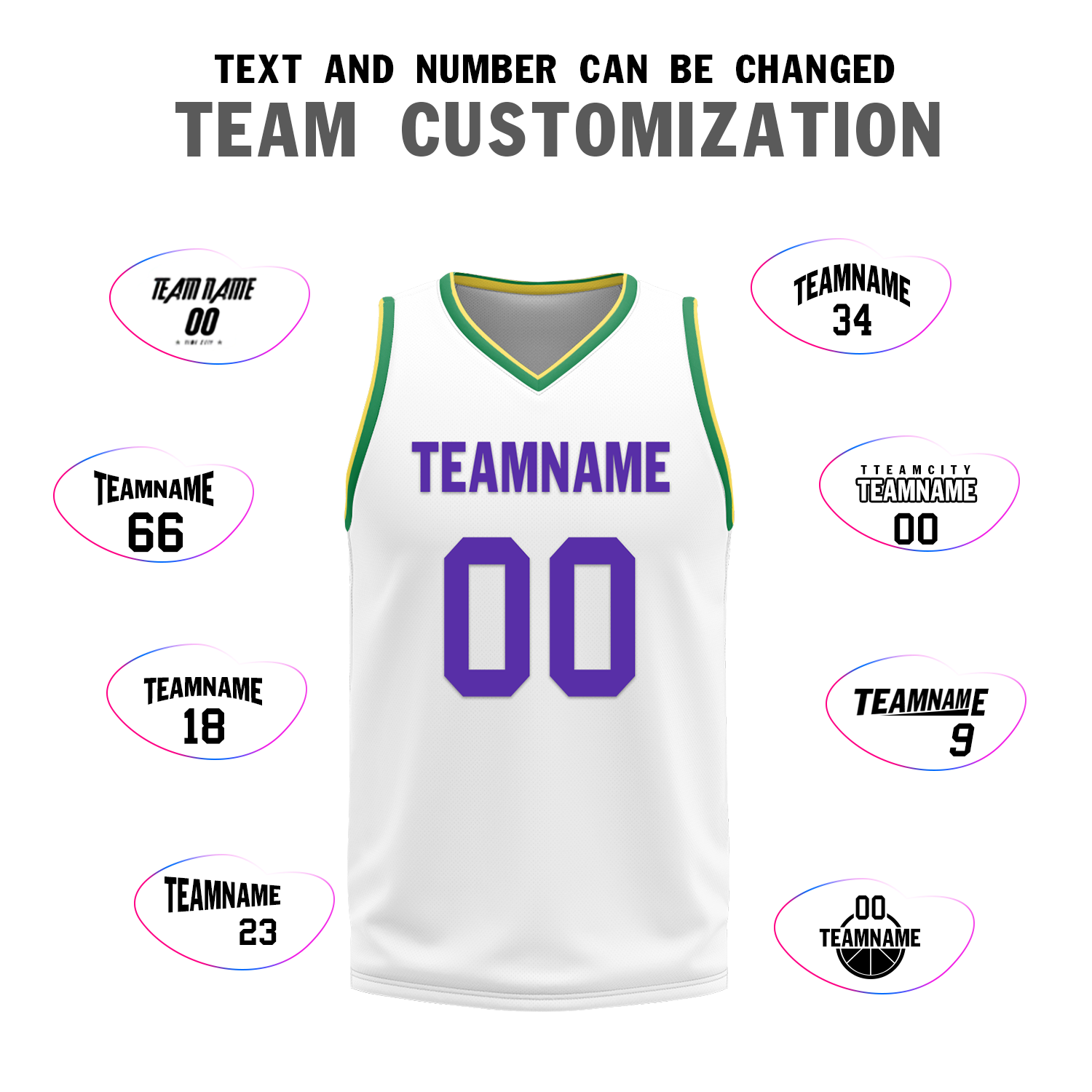 Custom Purple White Classic Style Reversible Basketball Uniform Personalized COOLMAX BBJR-D017047