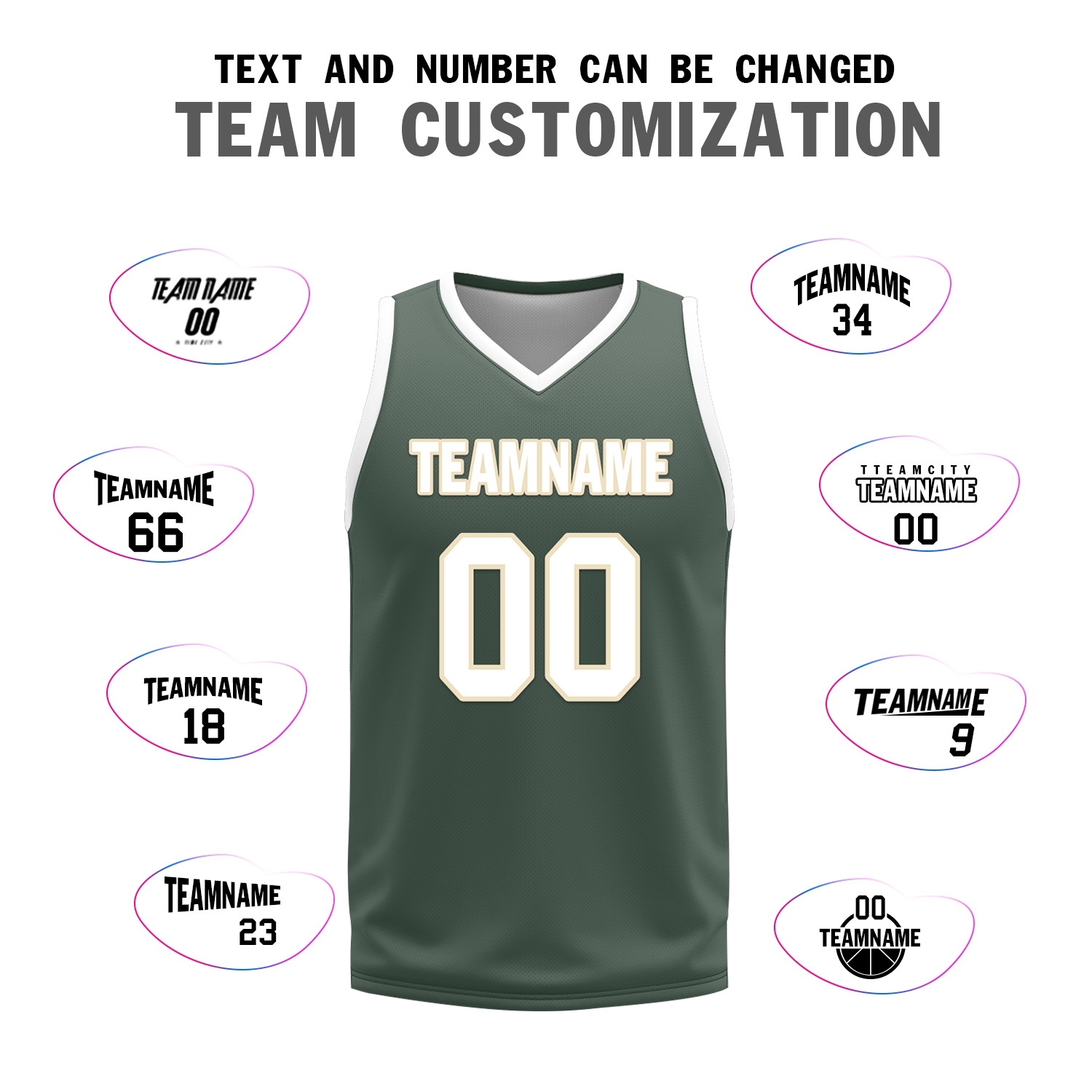 Custom White Green Classic Style Reversible Basketball Uniform Personalized COOLMAX BBJR-D017010
