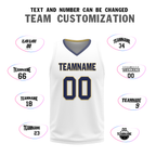 Custom Blue White Classic Style Reversible Basketball Uniform Personalized Ordinary BBJR-D017050