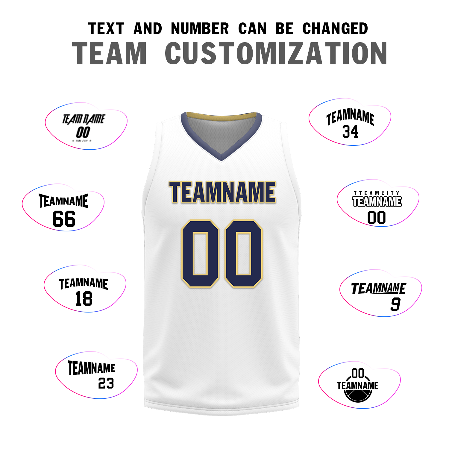 Custom Blue White Classic Style Reversible Basketball Uniform Personalized Ordinary BBJR-D017050