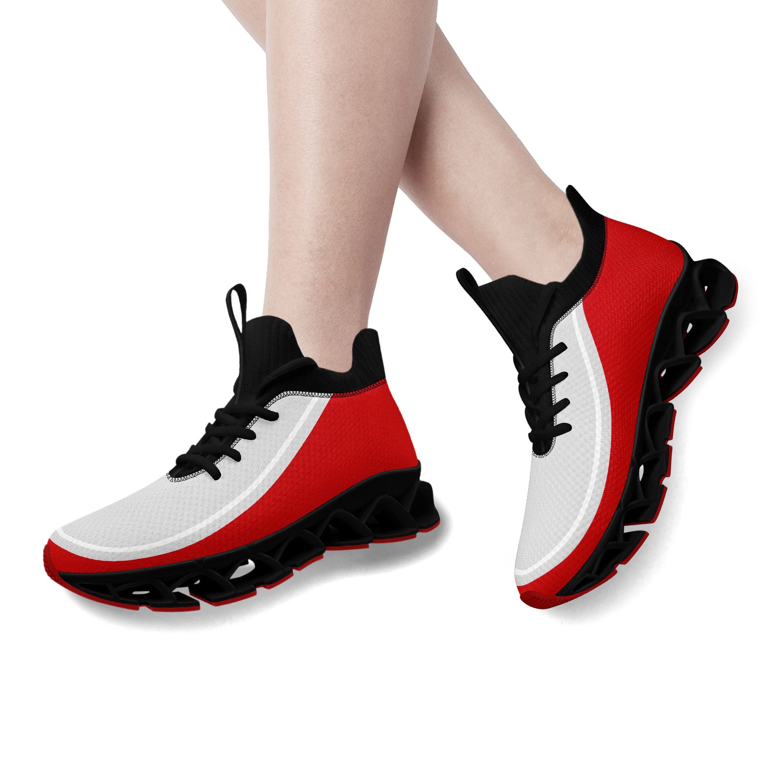 Custom Red Gray Maxsoul Shoes Personalized Sneaker FN030XD-D020388-21