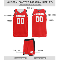 Custom Red Classic Style Sports Uniform Basketball Jersey BBJ01-bd0a70be