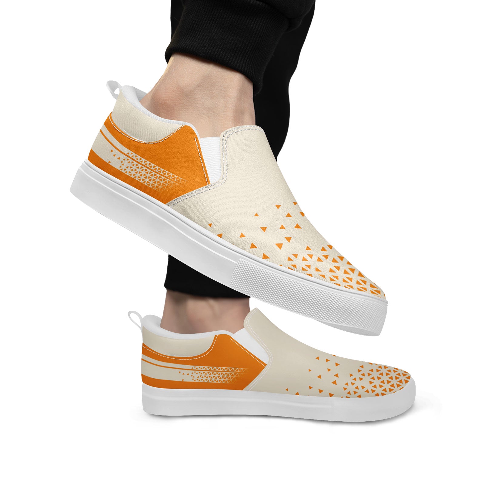 Custom Canvas Sneakers Personalized Slip On Shoes FN071-E023042-7
