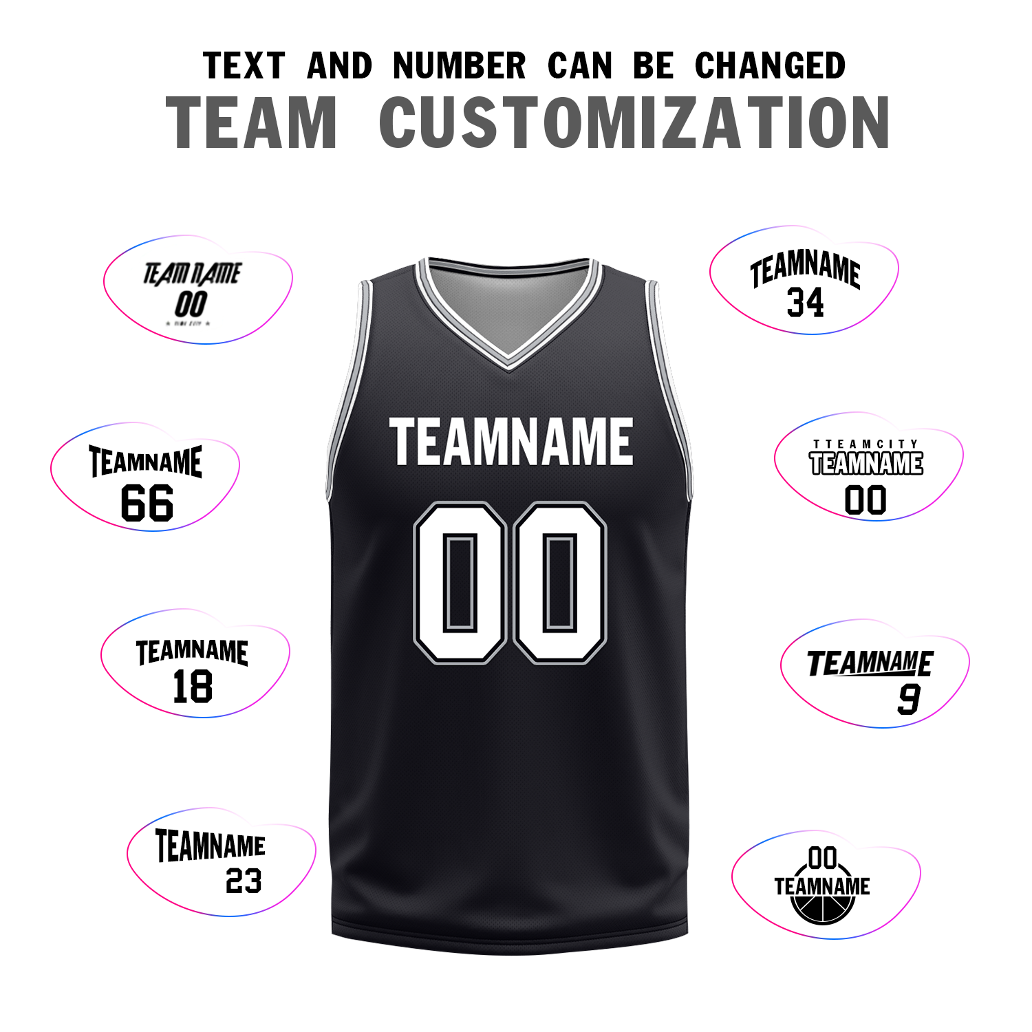 Custom White Black Classic Style Reversible Basketball Uniform Personalized Ordinary BBJR-D017051