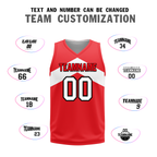 Custom White Red Classic Style Reversible Basketball Uniform Personalized Ordinary BBJR-D017026