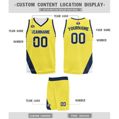 Custom Yellow Classic Style Sports Uniform Basketball Jersey BBJ01-bd0a70f0