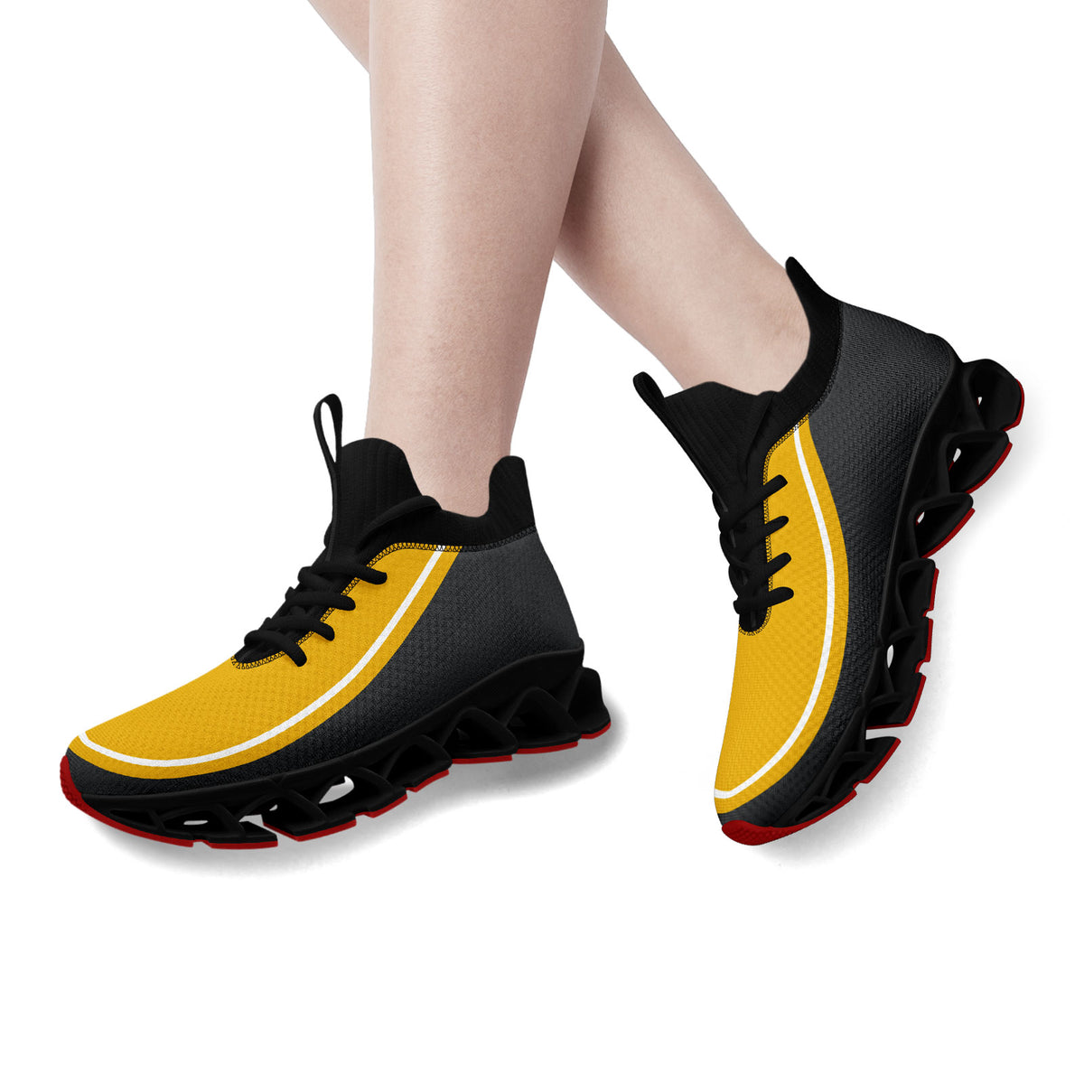 Custom Yellow Dark Gray Maxsoul Shoes Personalized Sneaker FN030XD-D020388-1