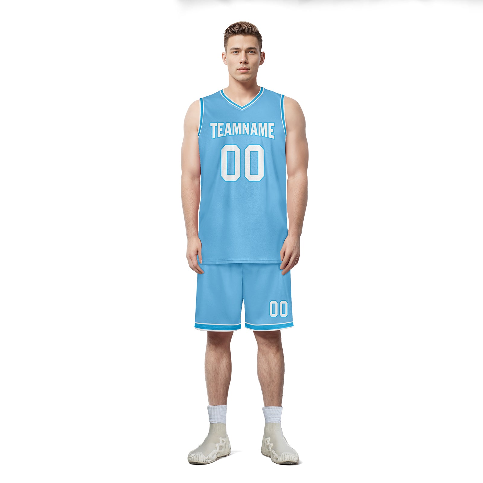 Custom Blue City Edition Personalized Sports Uniform Authentic Basketball Jersey BBJ01-D06101-6
