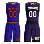 Custom Purple Green Orange Phoenix City Edition Personalized Reversible Basketball Set Sports Basketball Jersey BBJ01R-D0610-24