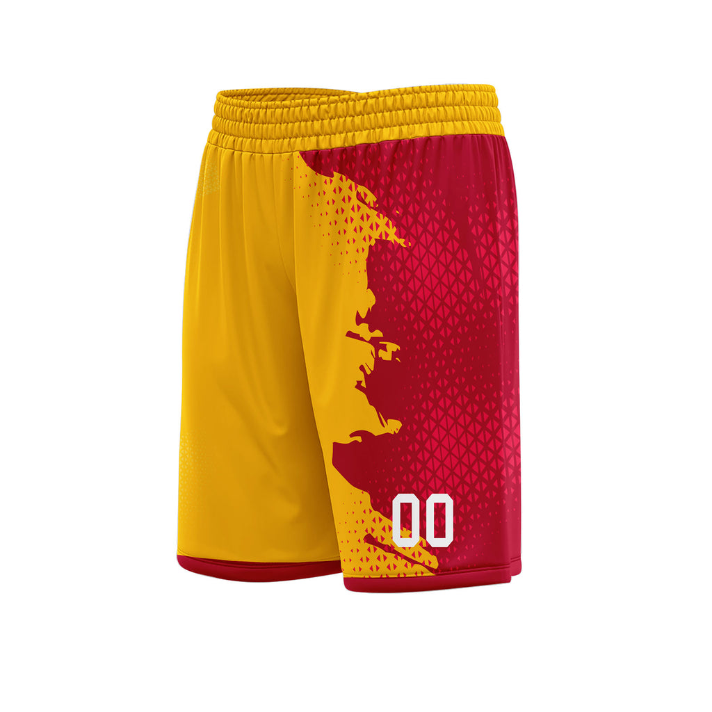 Custom Red Yellow Soccer Sets Jersey Personalized SCJ101-D020210-3