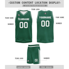 Custom Green Classic Style Sports Uniform Basketball Jersey BBJ01-D020105-22