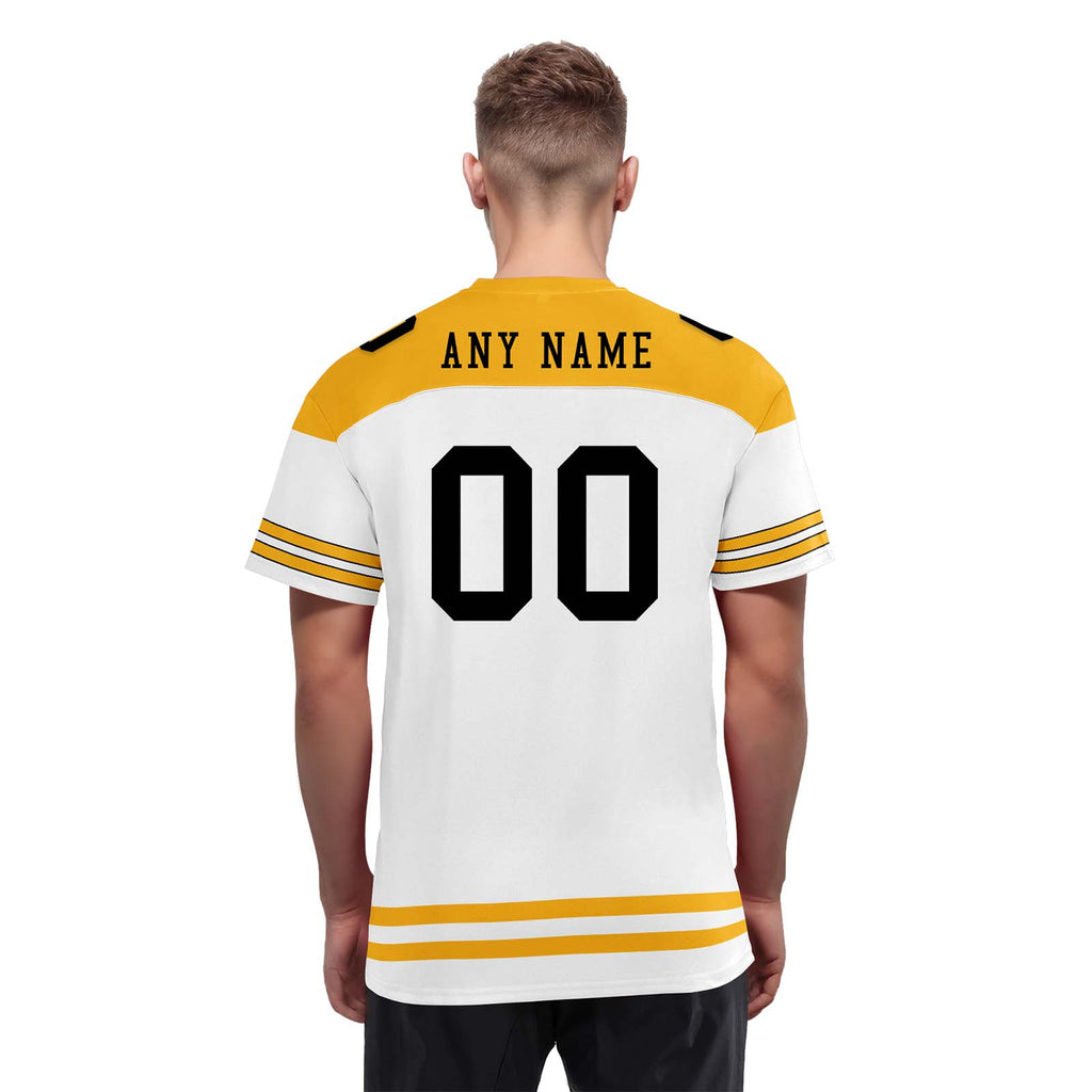 Custom Pittsburgh Personalized Authentic Football Jersey FBJ02-E0607-7
