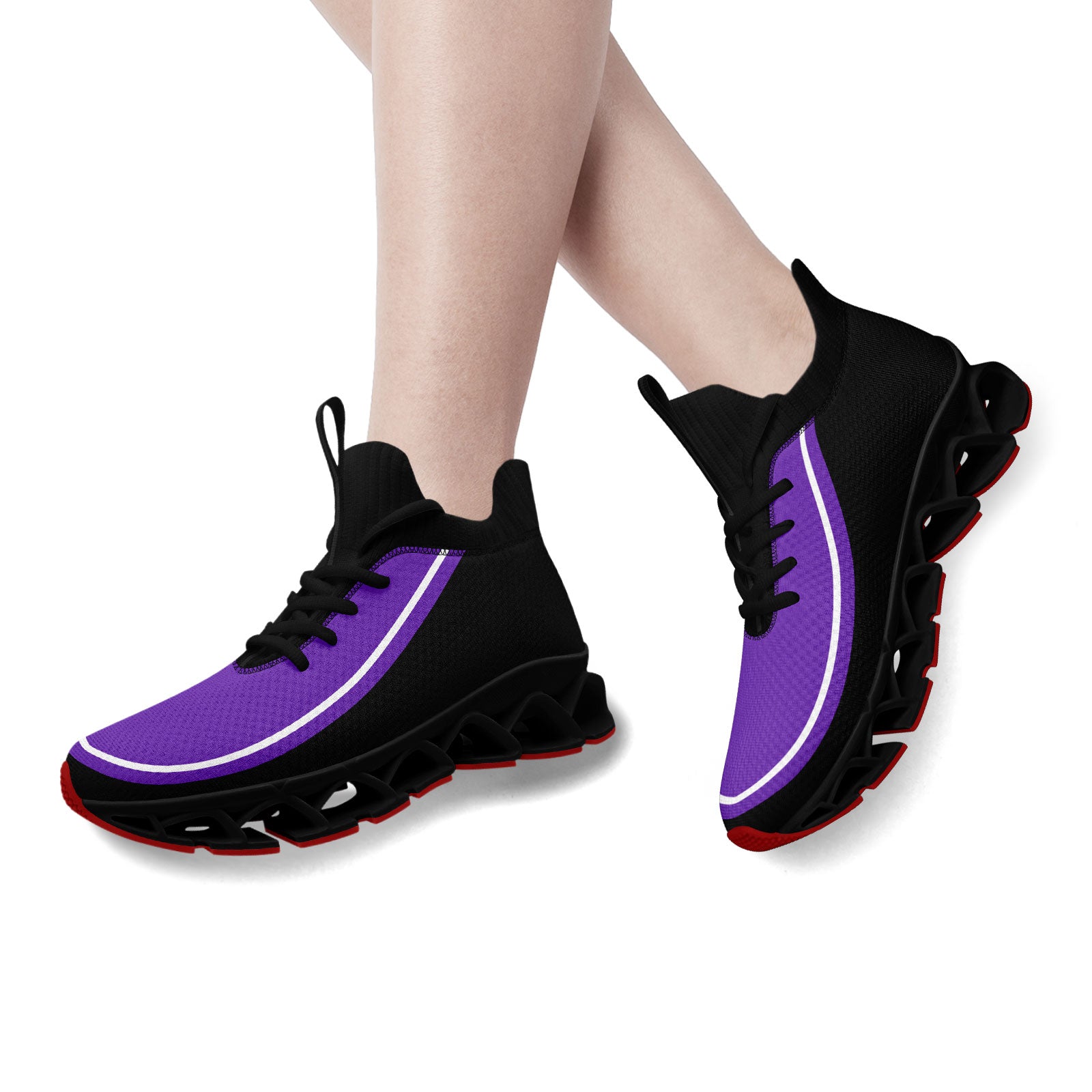 Custom Purple Black Maxsoul Shoes Personalized Sneaker FN030XD-D020388-15