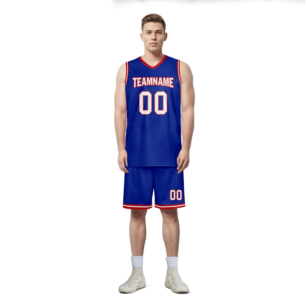 Custom Blue Red White City Edition Personalized Sports Uniform Authentic Basketball Jersey BBJ01-D06101-26