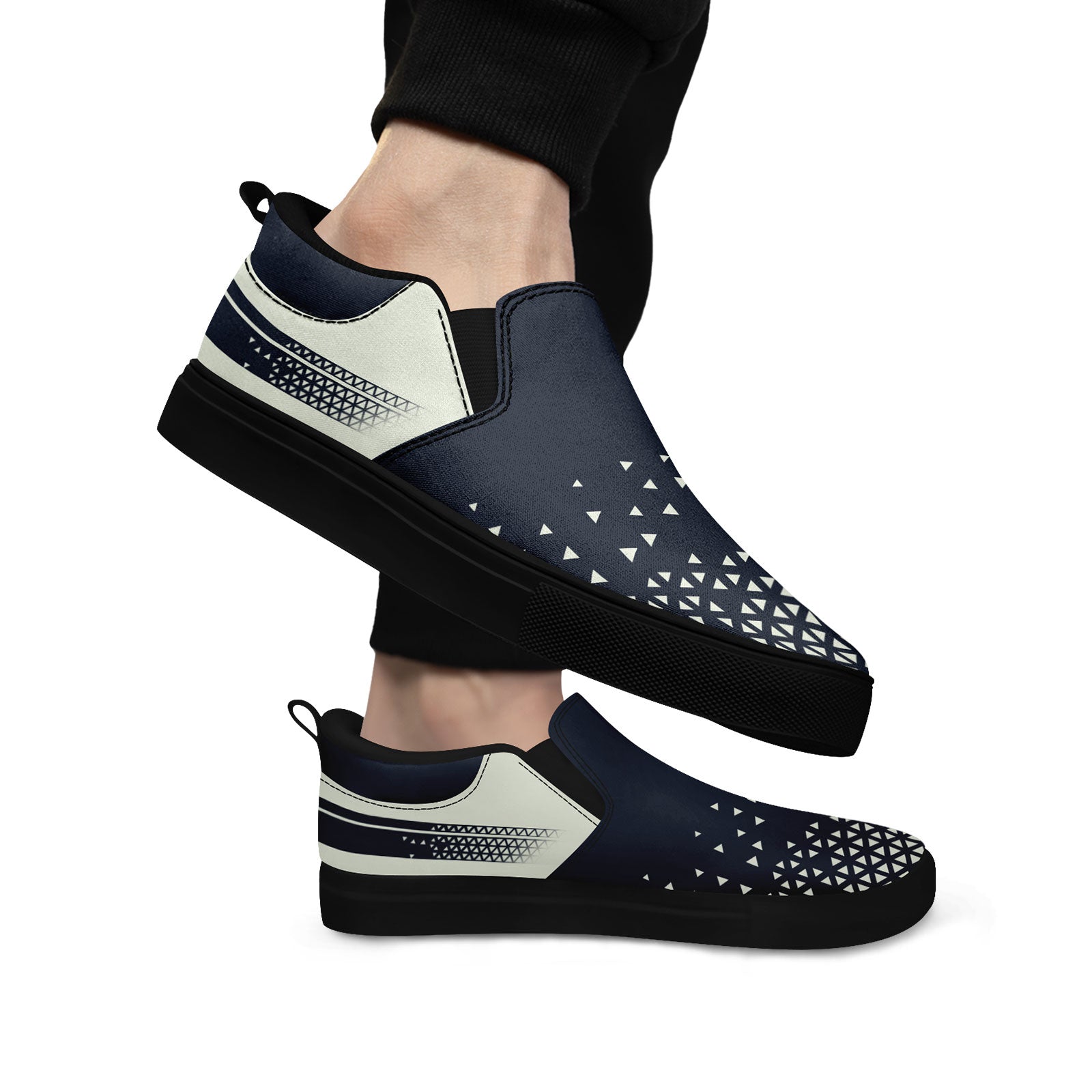 Custom Canvas Sneakers Personalized Slip On Shoes FN071-E023042-8