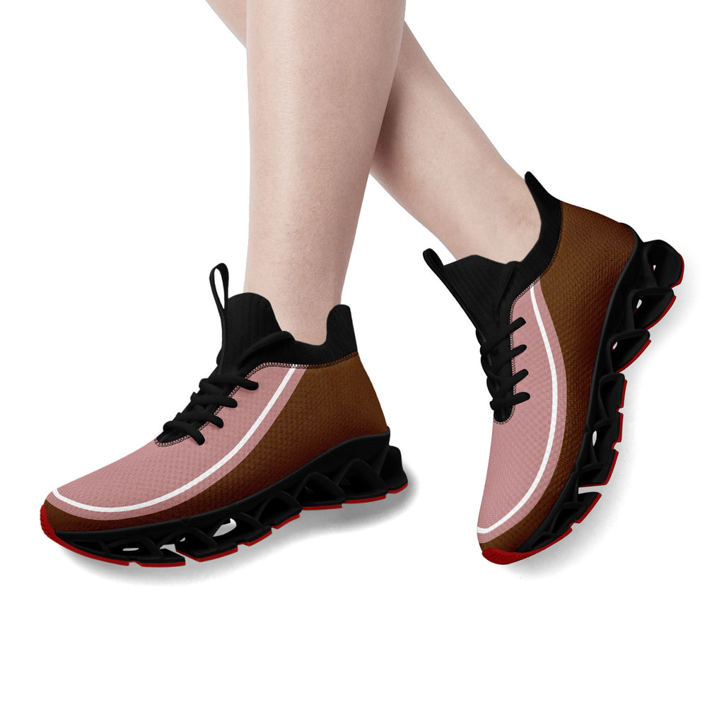 Custom Dark Pink Brown Maxsoul Shoes Personalized Sneaker FN030XD-D020388-18