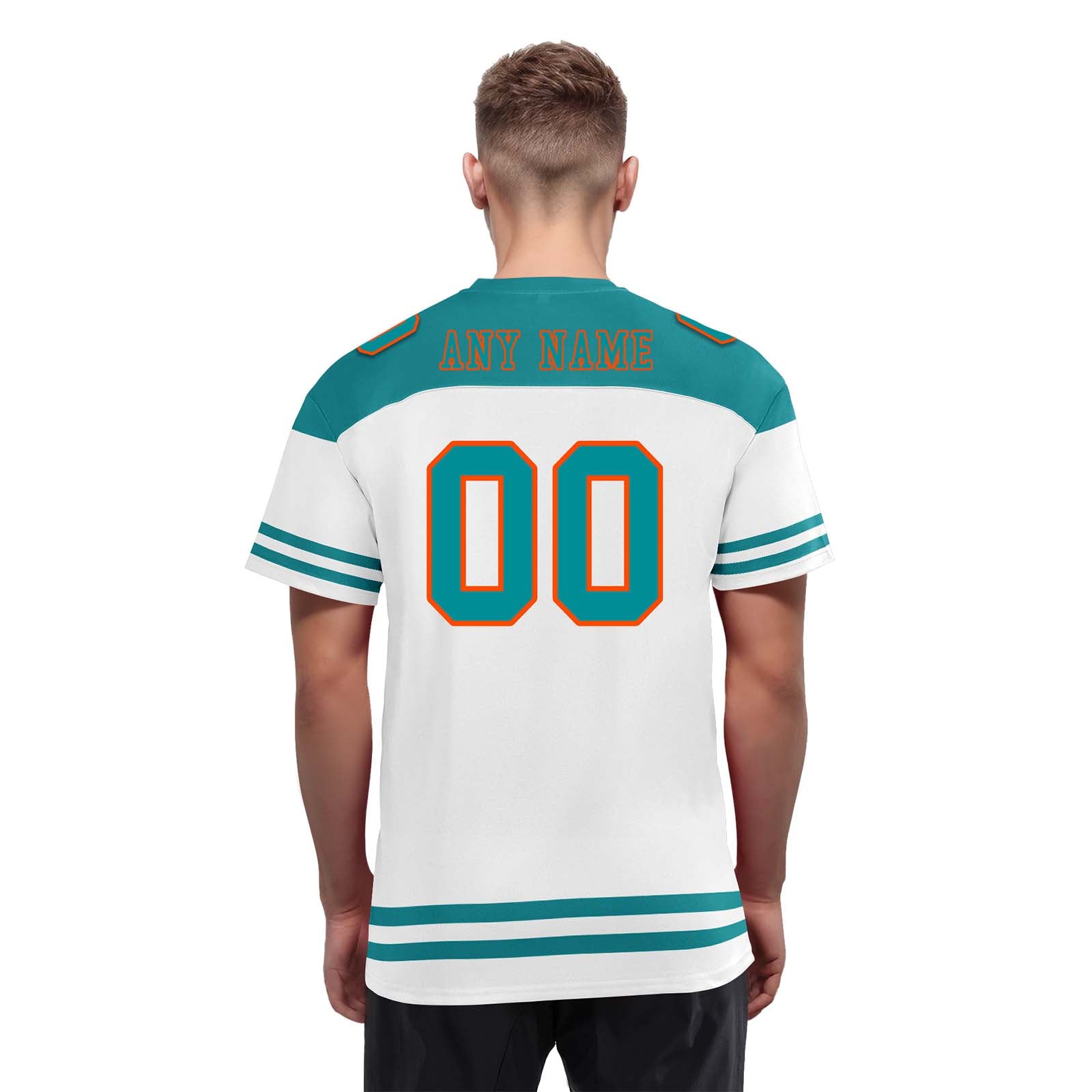 Custom Miami Personalized Authentic Football Jersey FBJ02-E0607-2