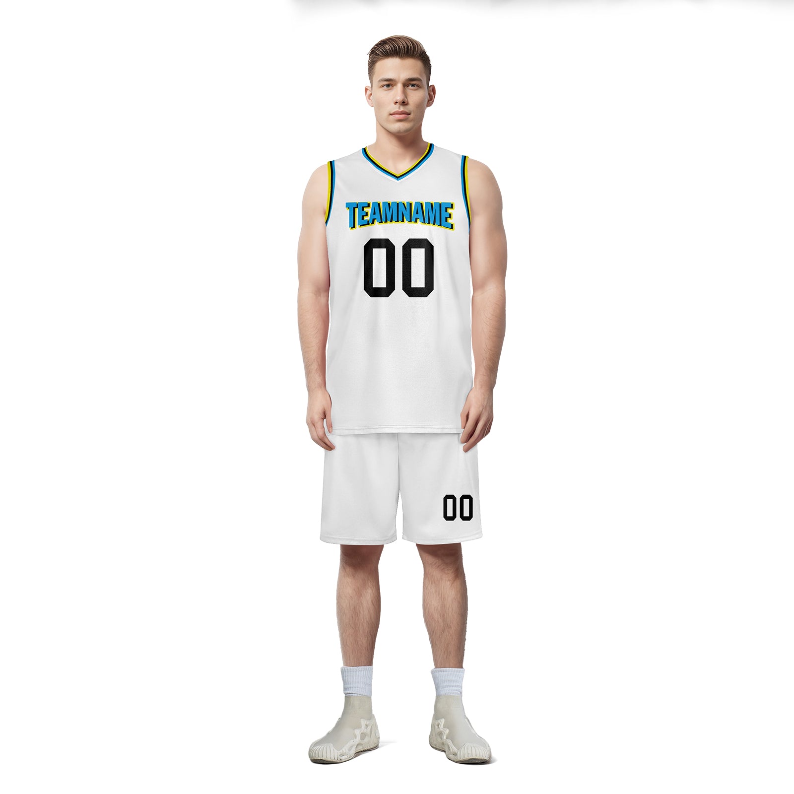Custom White Splash-Ink City Edition Personalized Sports Uniform Authentic Basketball Jersey BBJ01-D06101-12