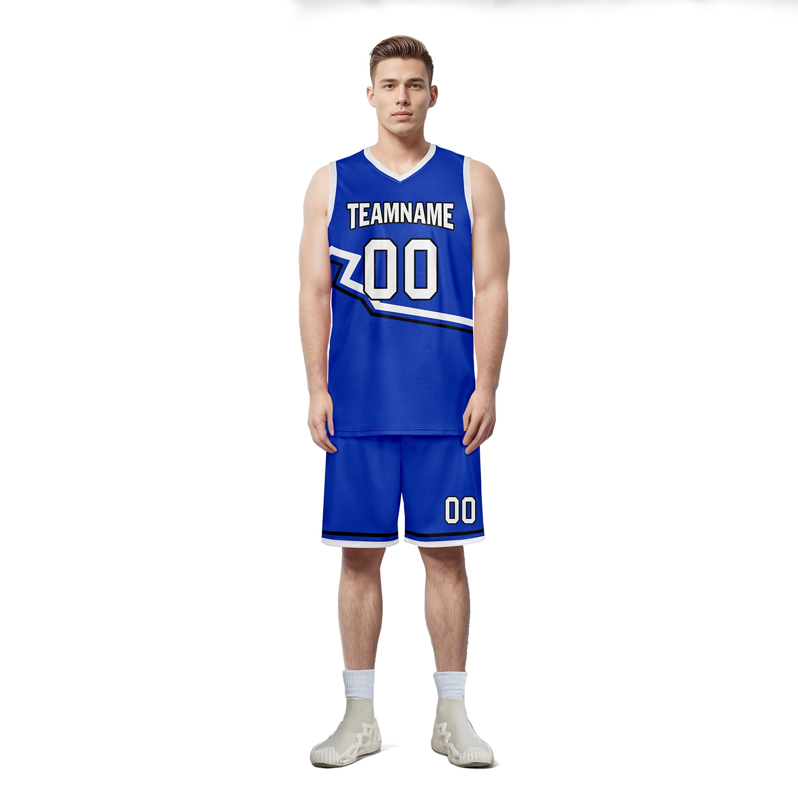 Custom Blue City Edition Personalized Sports Uniform Authentic Basketball Jersey BBJ01-D06101-17