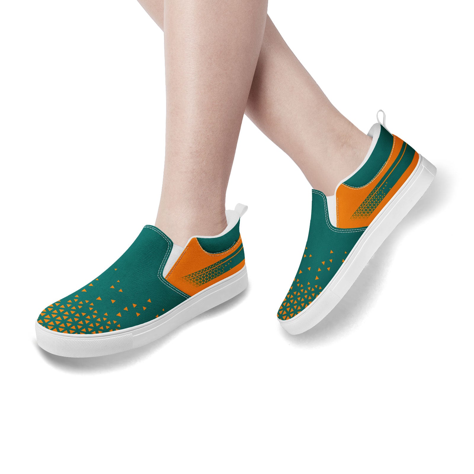Custom Canvas Sneakers Personalized Slip On Shoes FN071-E023042-6