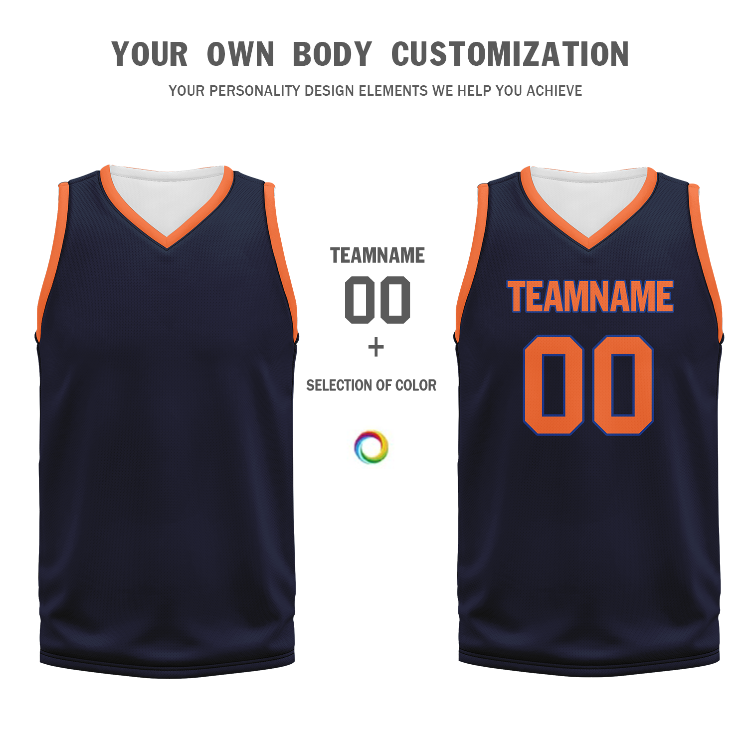 Custom Blue Orange Classic Style Sports Uniform Basketball Jersey BBJ01-bd0a70ae