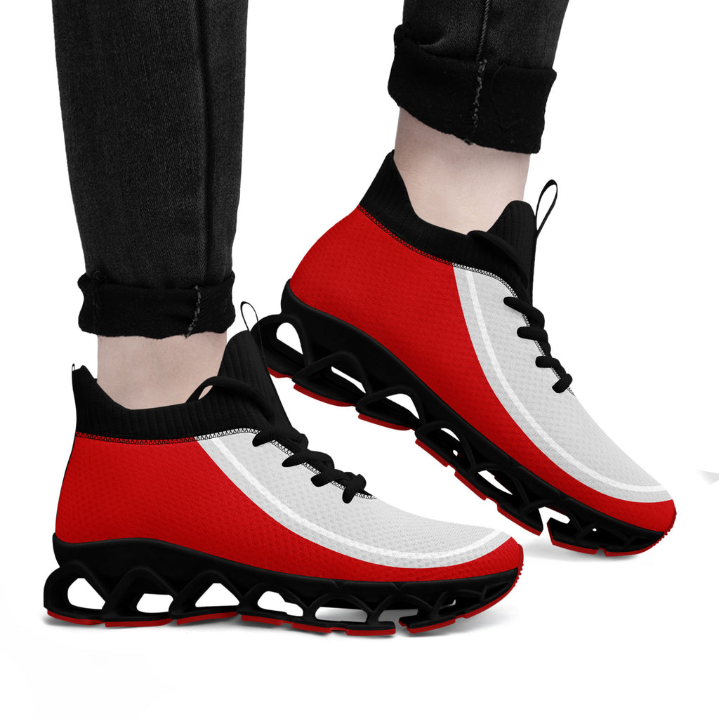 Custom Red Gray Maxsoul Shoes Personalized Sneaker FN030XD-D020388-21